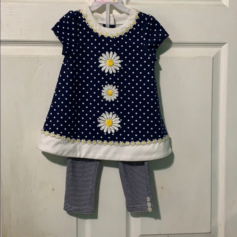 Baby/toddler dress and leggings set 24m